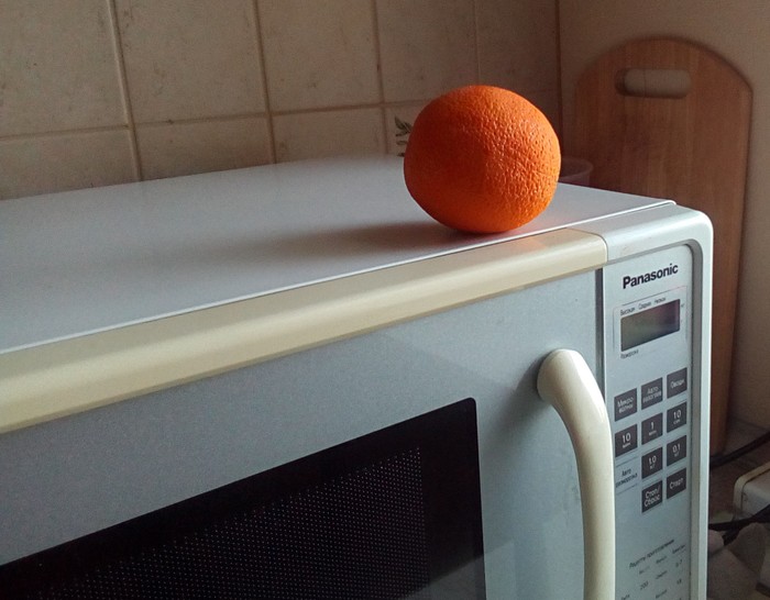 Апельсин для мытья СВЧ-печи
