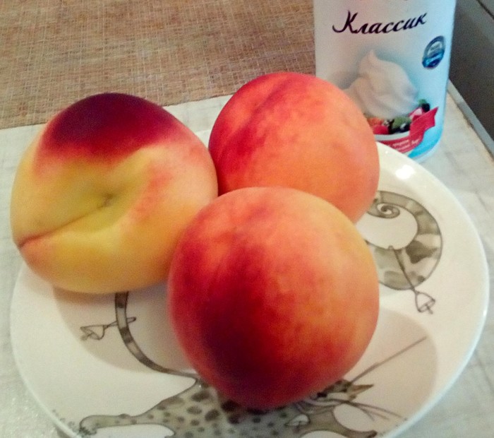 Ингредиенты для персикового десерта
