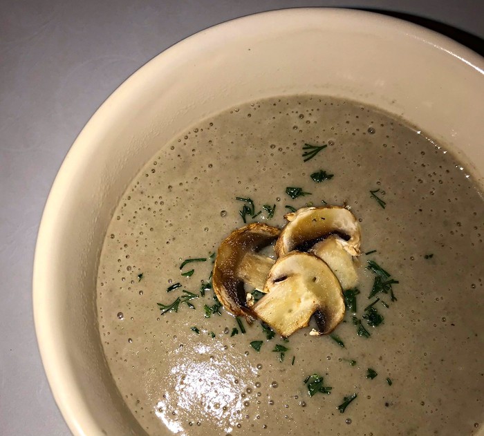 Сливочный крем-суп из грибов