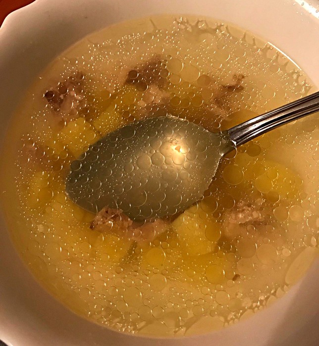 Суп на прозрачном бульоне