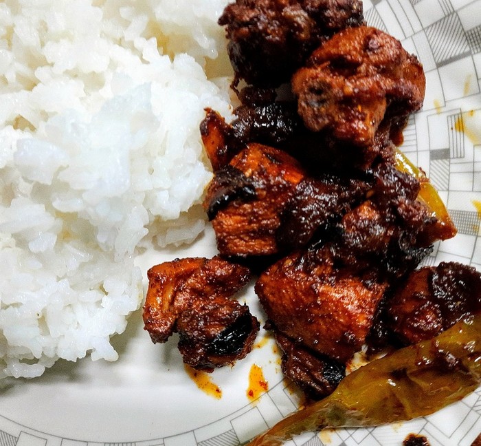 Китайская курица с рисом
